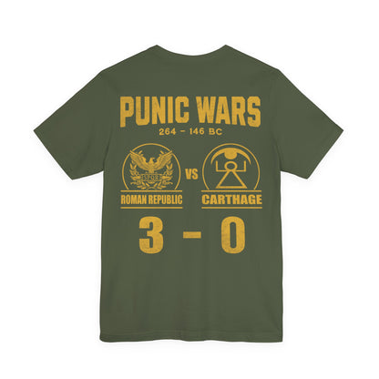 Punic Wars 3 - 0 Final Score Double Sided T-Shirt