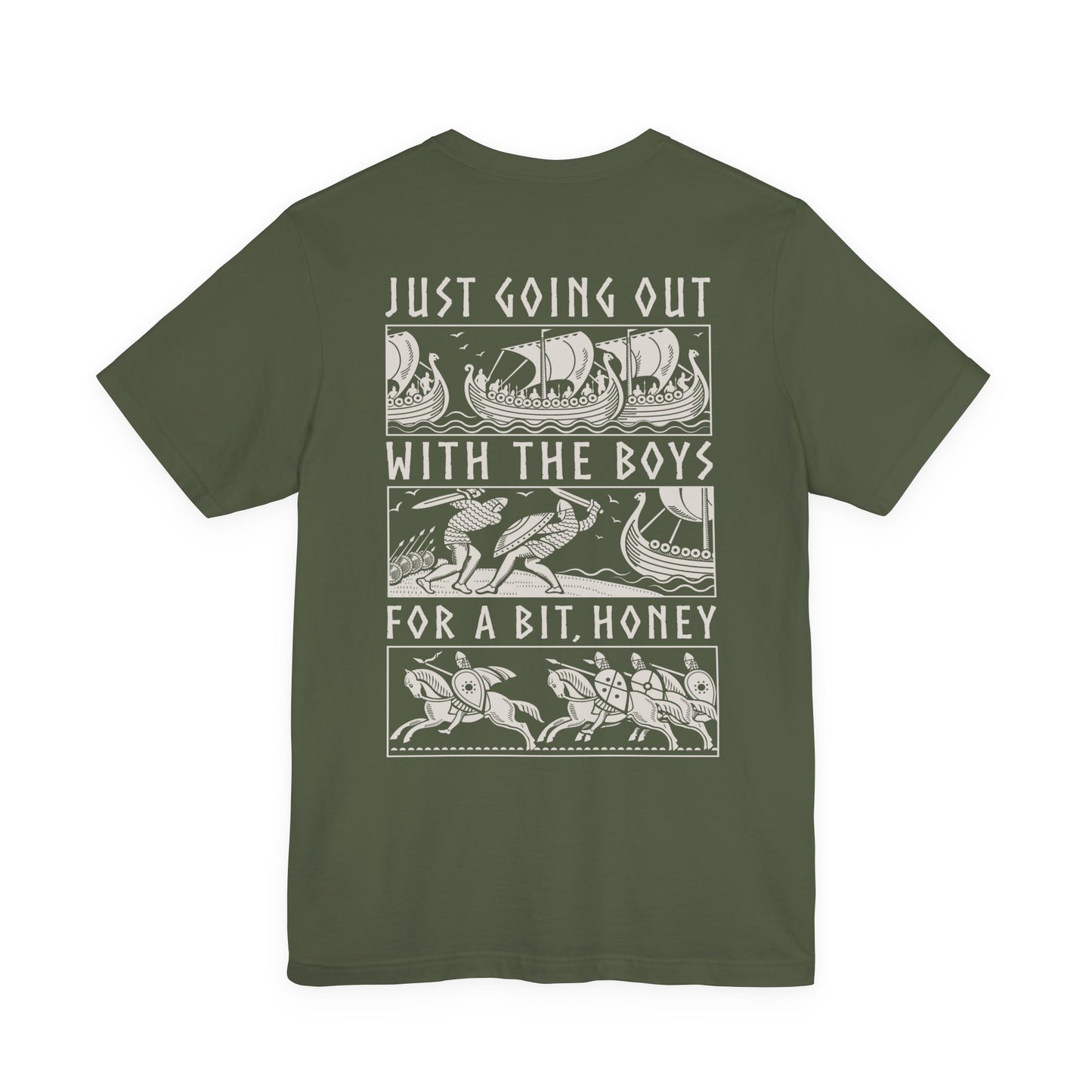 Out With The Boys - Double Sided T-Shirt