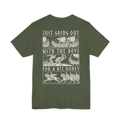 Out With The Boys - Double Sided T-Shirt