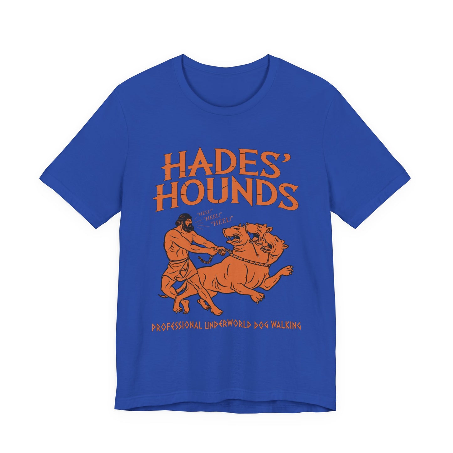 Hades' Hounds Dog Walking - Funny Greek Mythology T-Shirt
