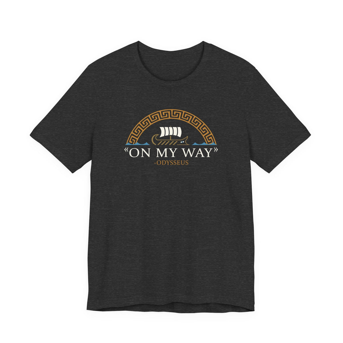 Dark Grey Heather / S Odysseus On My Way T-Shirt