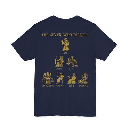 The Seven Who Decree - Mesopotamian Gods T-Shirt