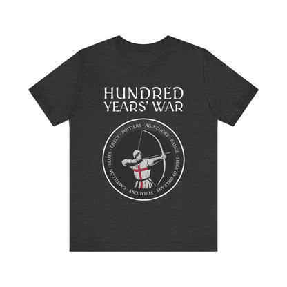 Hundred Years' War Battles Longbowman T-Shirt