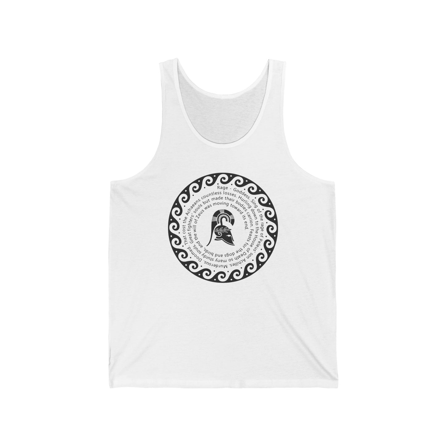 The Iliad Rage of Achilles Tank Top
