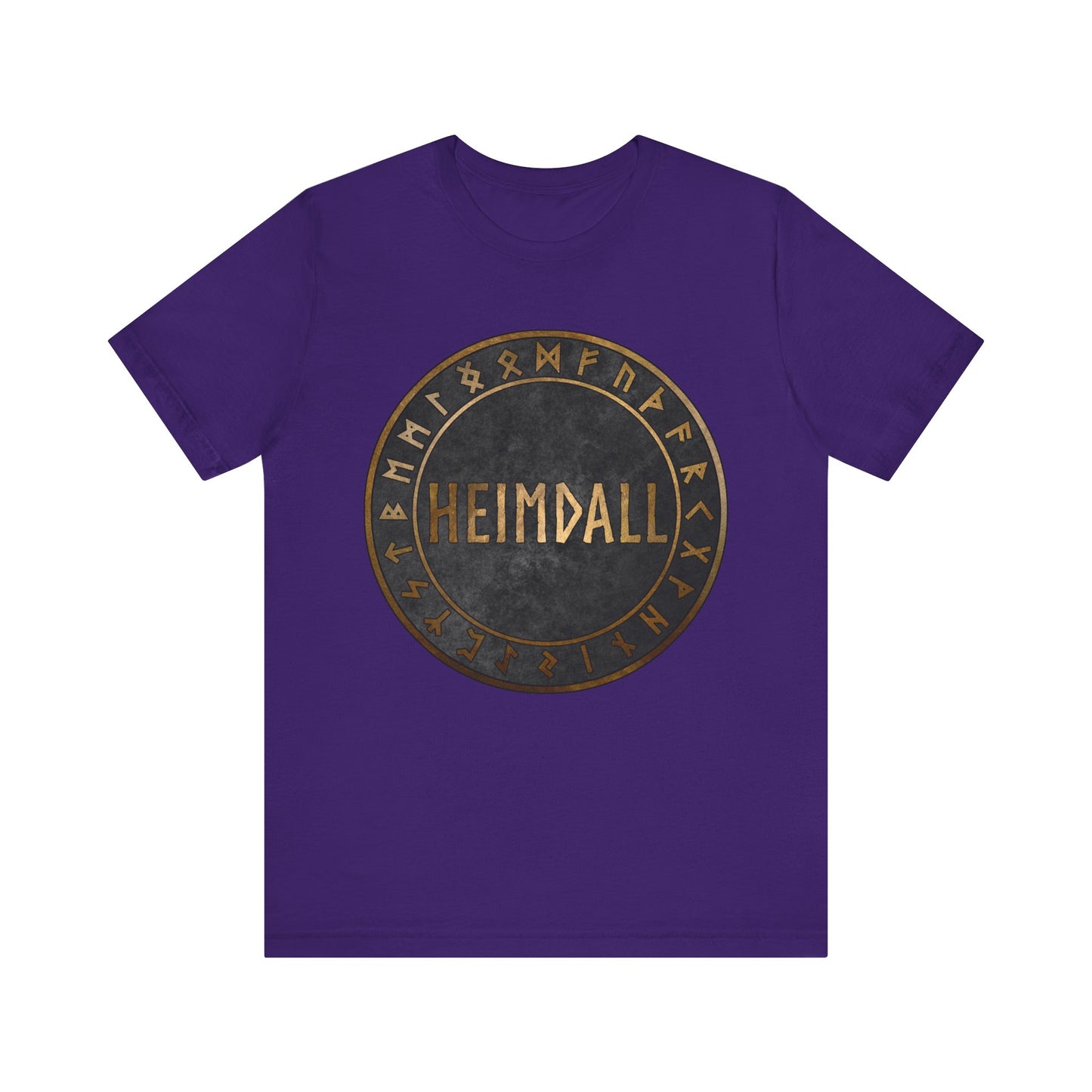 Heimdall Norse God with Viking Runes T-Shirt