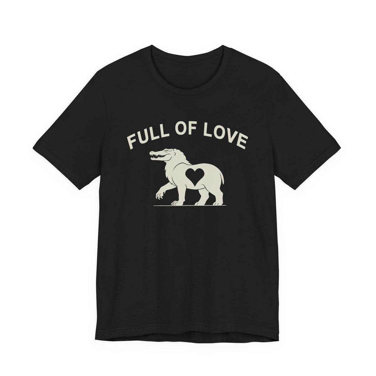 Black / S Full of Love Ammit T-Shirt
