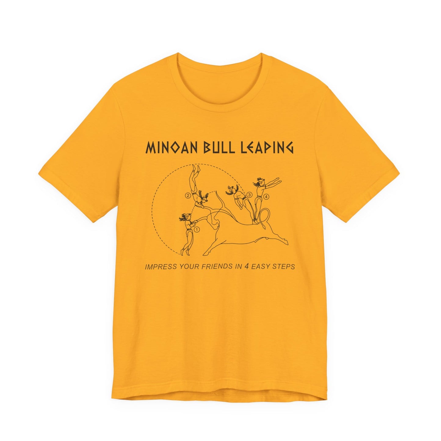 Minoan Bull Leaping 4 Easy Steps T-Shirt