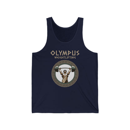 Olympus Weightlifting Tank Top - Strength of the Gods Unisex Jersey Tank Top