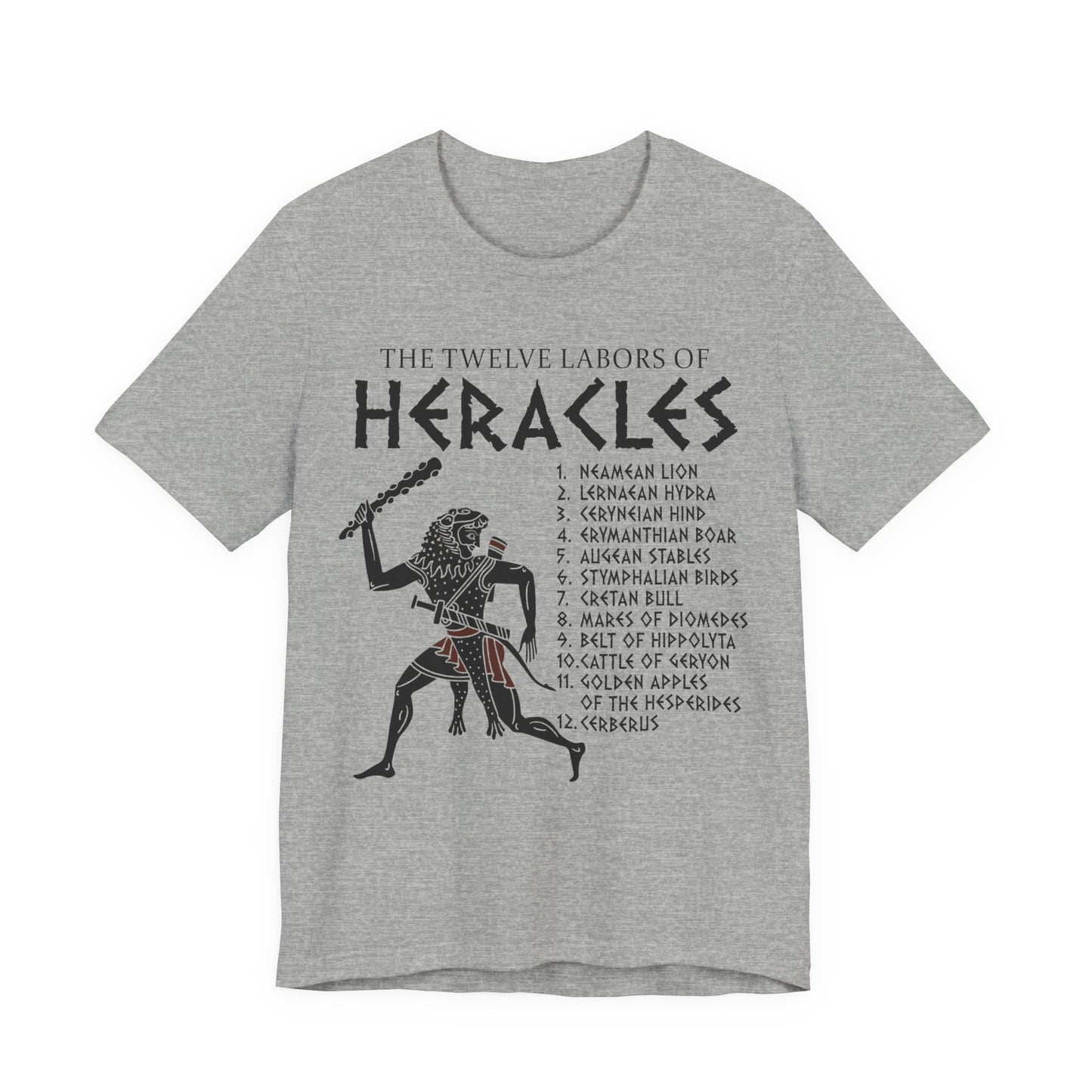 Heracles 12 Labors Greek Mythology T-Shirt