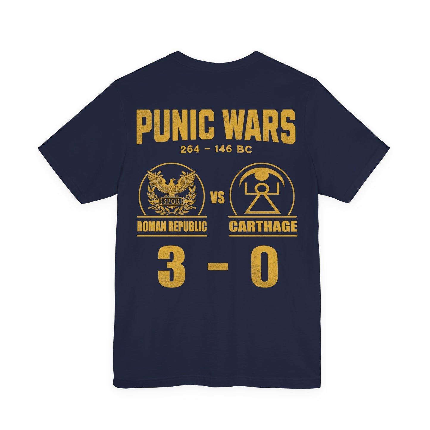 Punic Wars 3 - 0 Final Score Double Sided T-Shirt