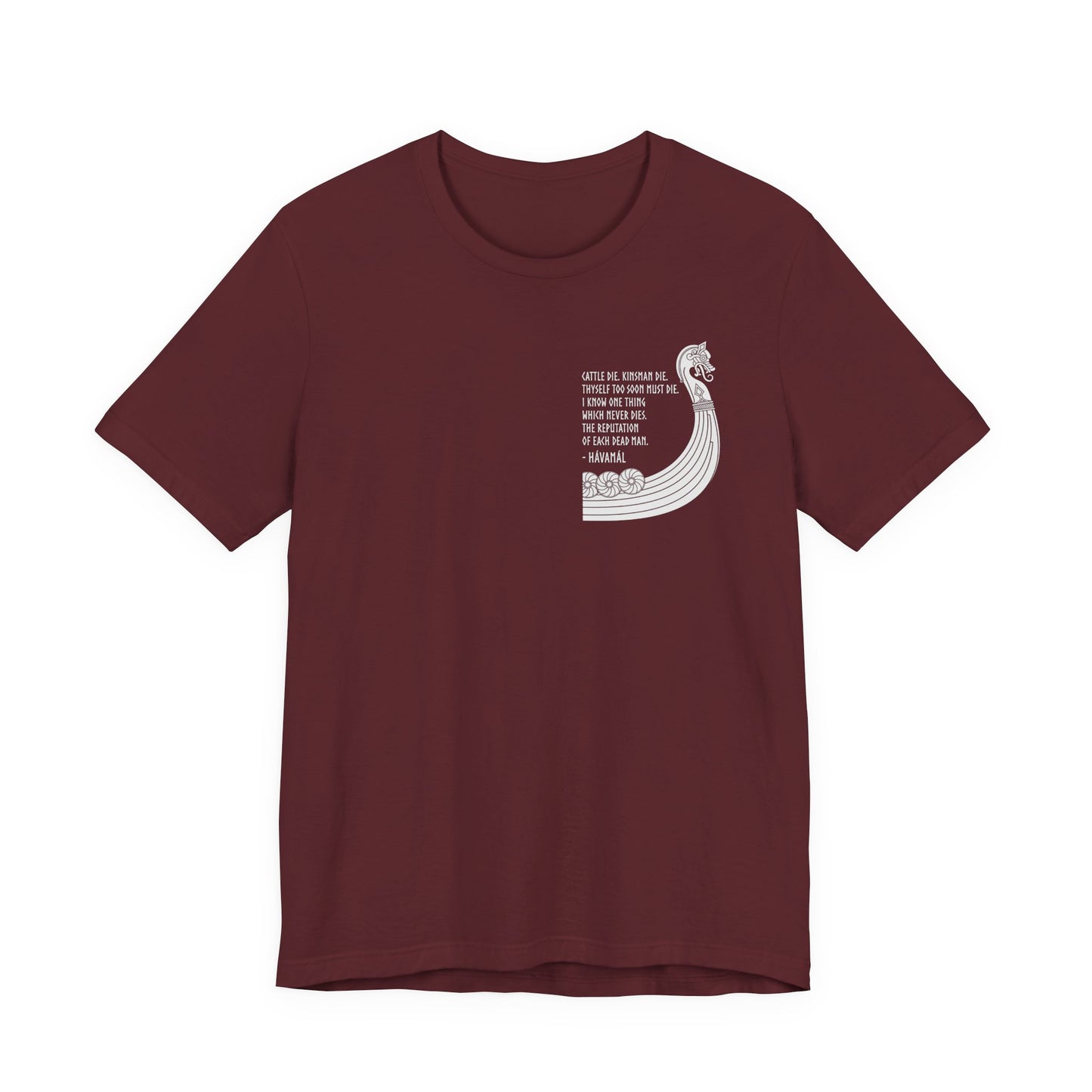 Hávamál Quote Double Sided T-Shirt