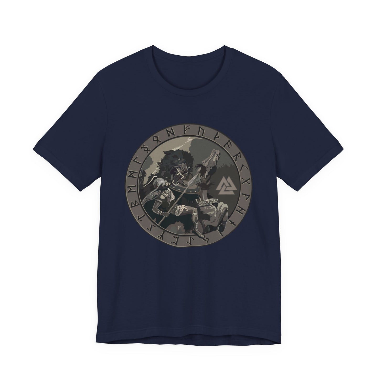 Odin vs Fenrir Ragnarok T-Shirt