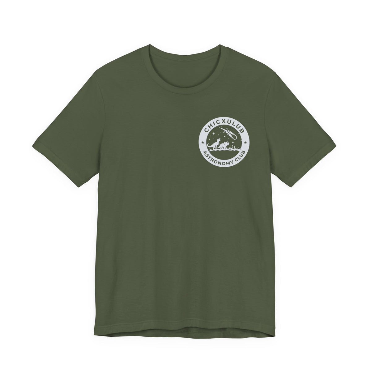 Military Green / S Chicxulub Astronomy Club Double Sided T-Shirt