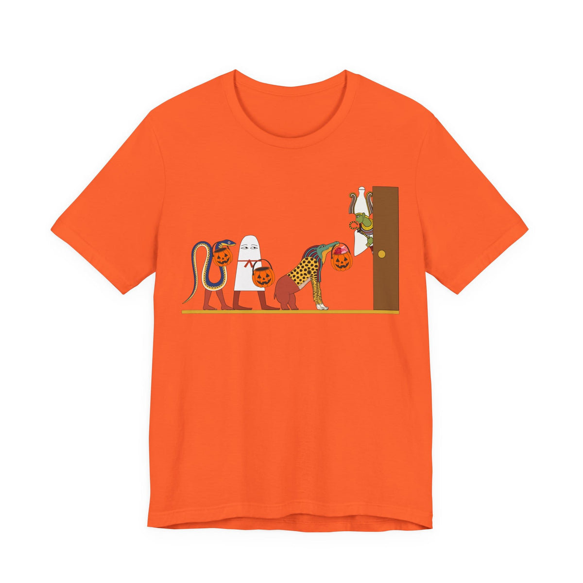 Orange / S Halloween Ancient Egypt No Text T-Shirt