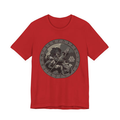 Odin vs Fenrir Ragnarok T-Shirt