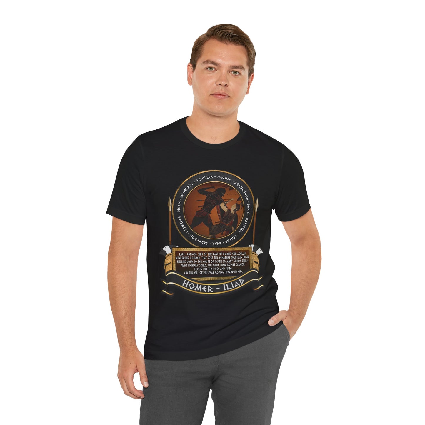 Achilles and the Heroes of the Trojan War - Homer's Iliad T-Shirt