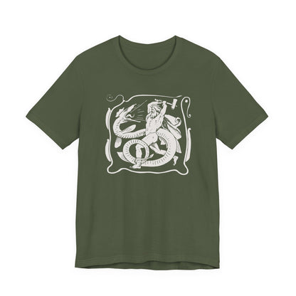 Military Green / S Thor vs Jormungandr Ragnarok T-Shirt