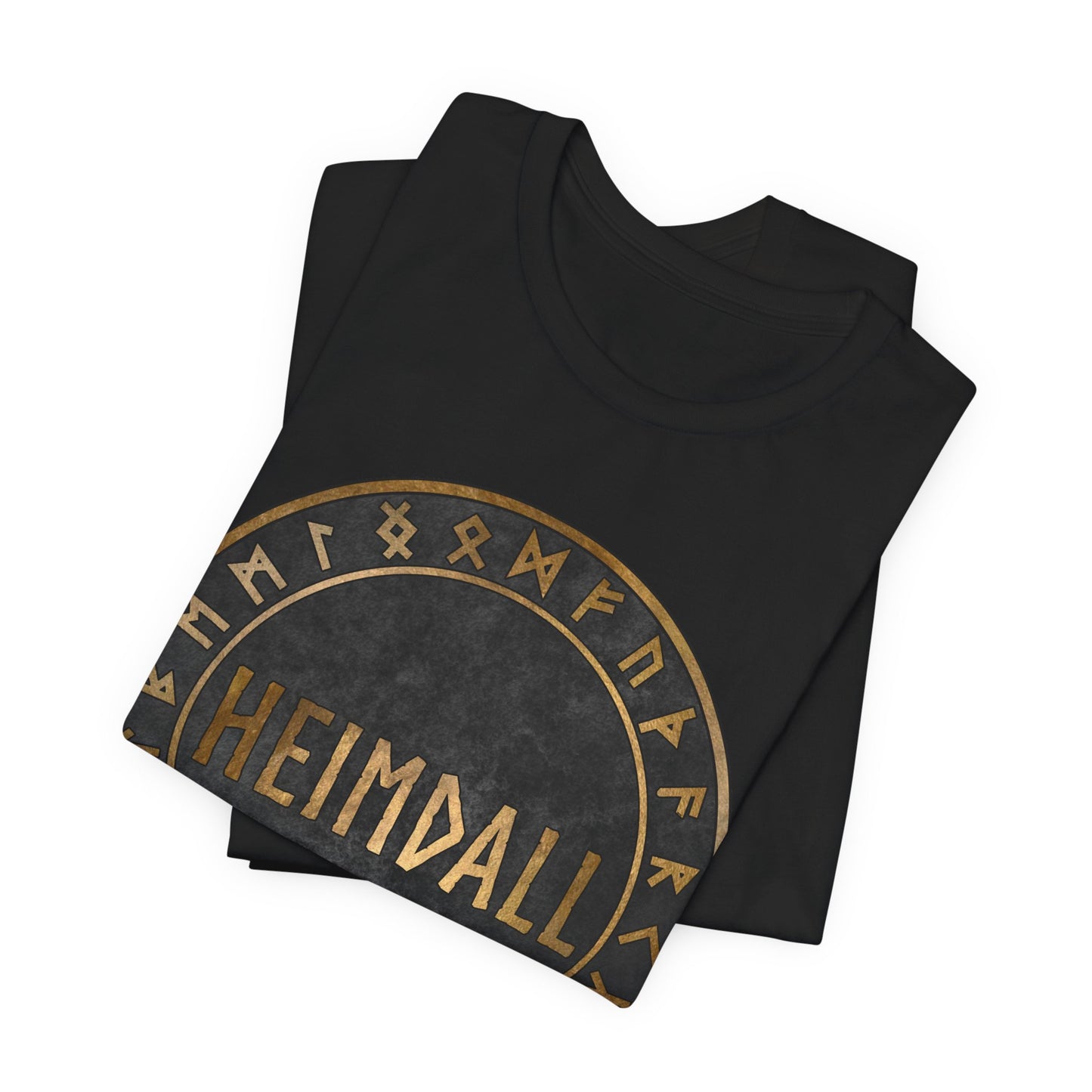 Heimdall Norse God with Viking Runes T-Shirt