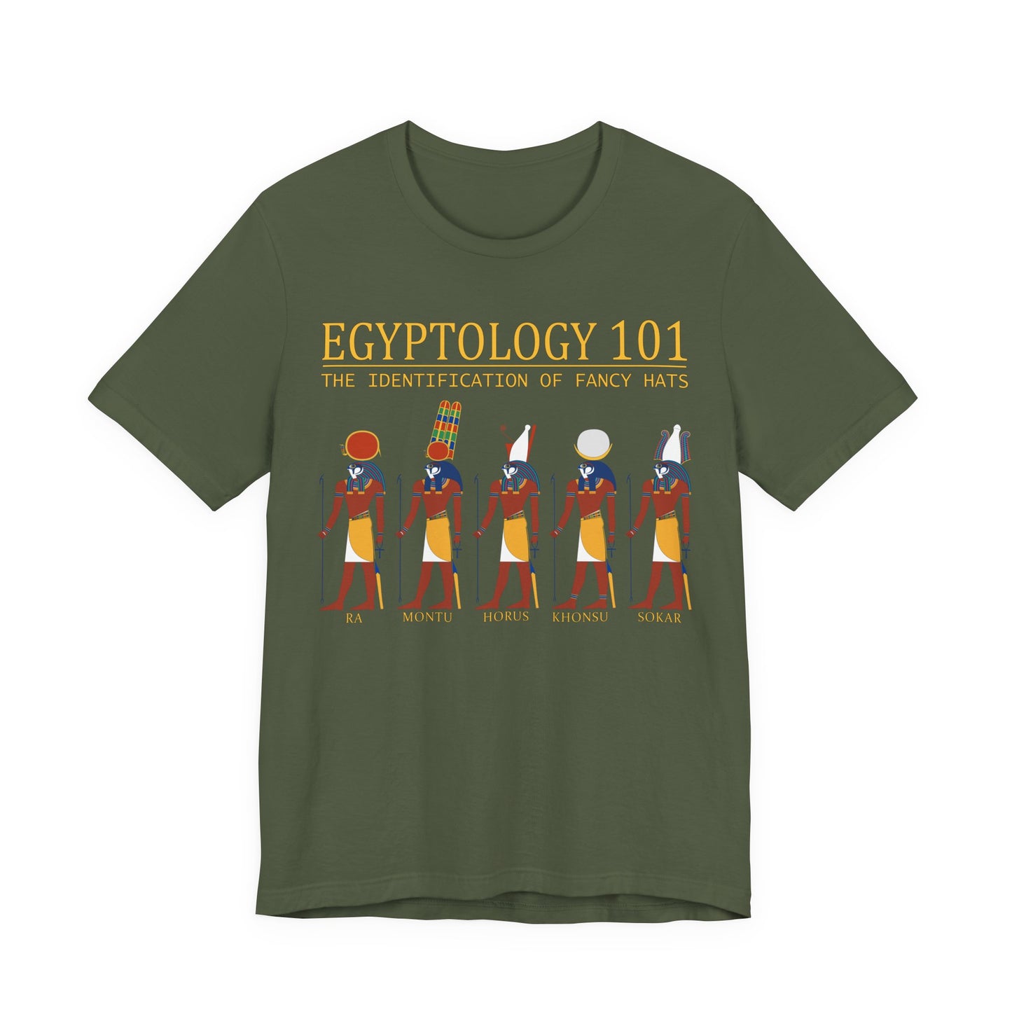 Egyptology 101 Fancy Hats - Funny Egyptian Mythology T-Shirt