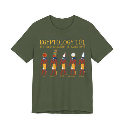 Egyptology 101 Fancy Hats - Funny Egyptian Mythology T-Shirt