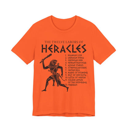 Heracles 12 Labors Greek Mythology T-Shirt