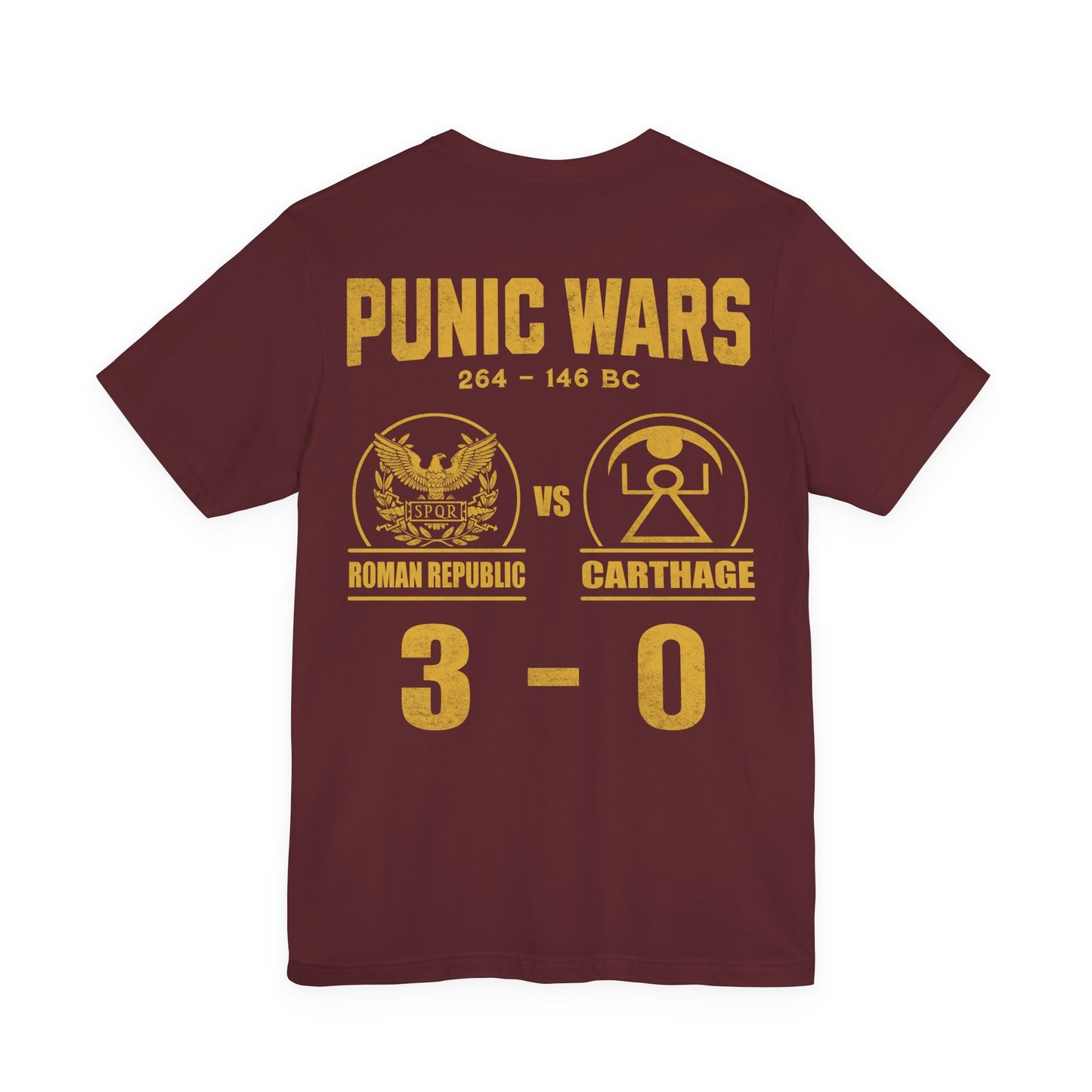 Punic Wars 3 - 0 Final Score Double Sided T-Shirt