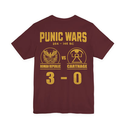 Punic Wars 3 - 0 Final Score Double Sided T-Shirt