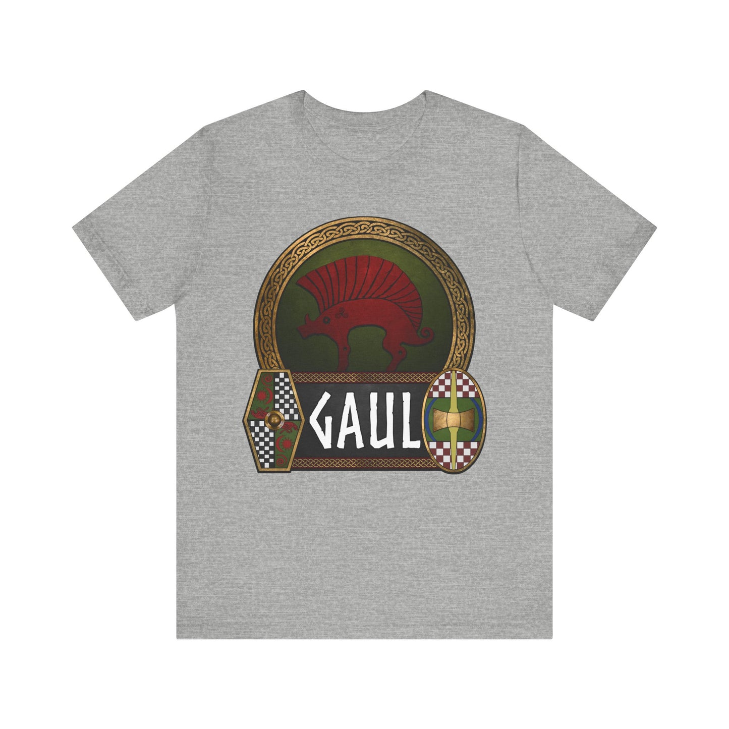 Gaul Ancient Gaelic Boar - Celtic Warrior Shields - Gaelic Heritage T-shirt