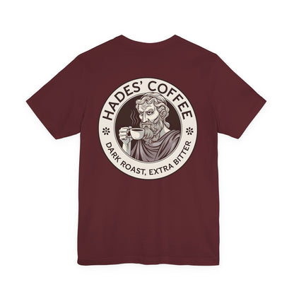 Hades Coffee - Funny Greek Mythology Double Sided T-Shirt