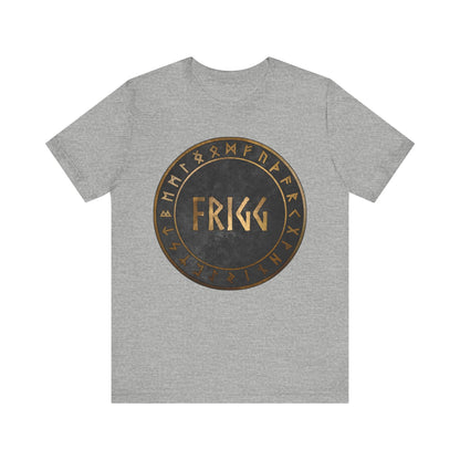 Frigg Norse Goddess with Viking Runes T-Shirt