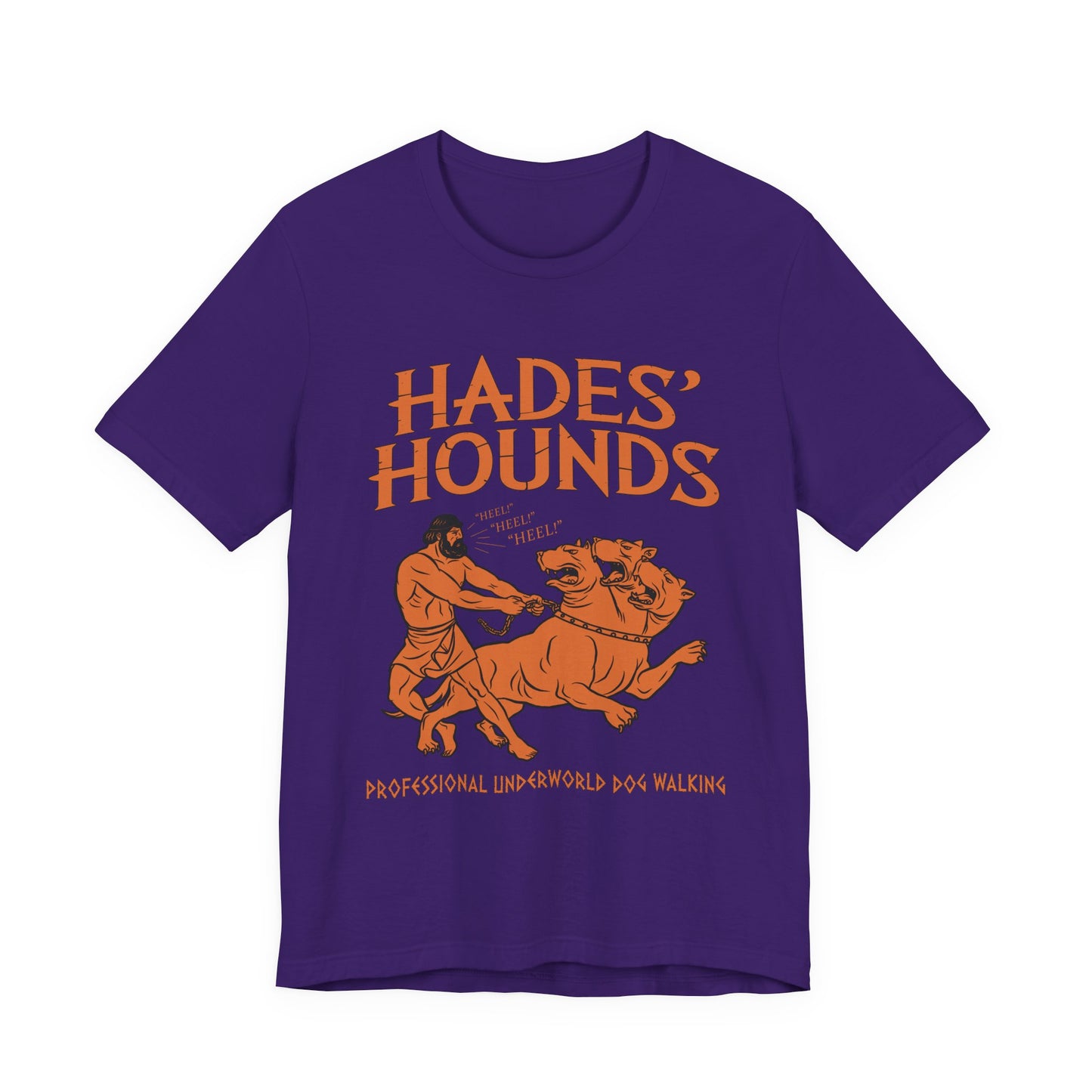 Hades' Hounds Dog Walking - Funny Greek Mythology T-Shirt