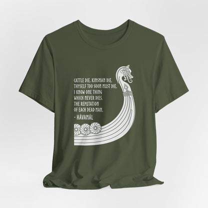 Hávamál Quote Norse Mythology T-Shirt