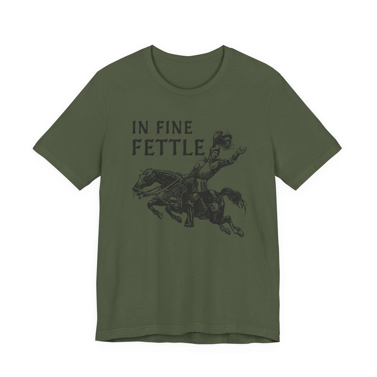 Military Green / S In Fine Fettle Funny Medieval T-Shirt