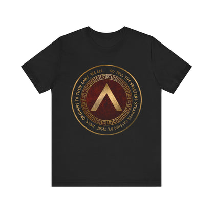 Sparta Battle of Thermopylae Epitaph T-Shirt