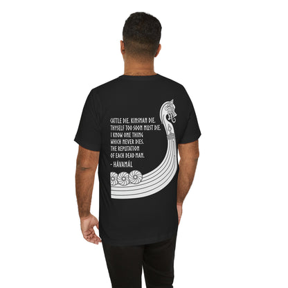 Hávamál Quote Double Sided T-Shirt