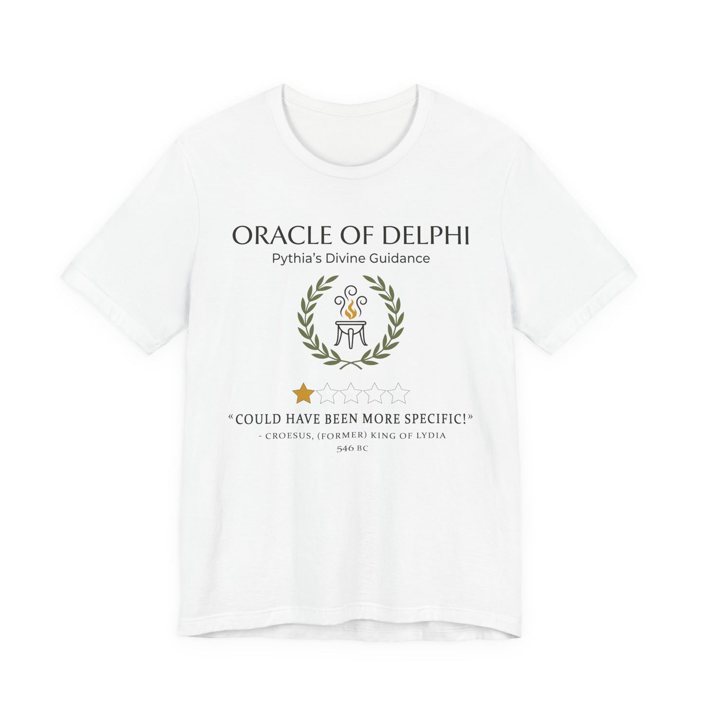 Croesus Oracle of Delphi 1 Star Review T-Shirt