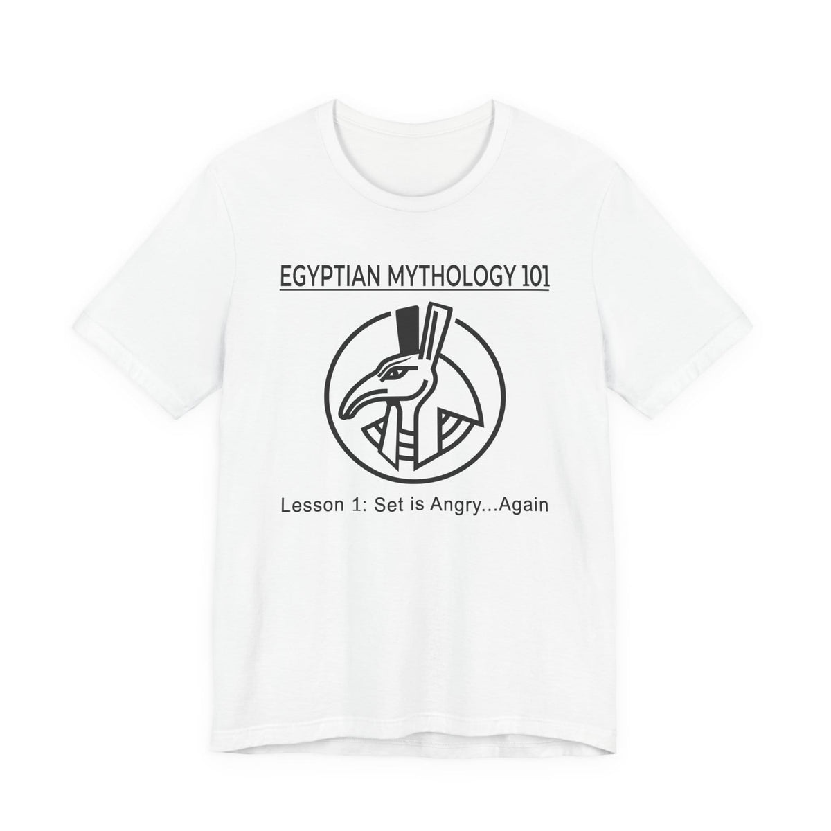 White / S Egyptian Mythology 101 T-Shirt