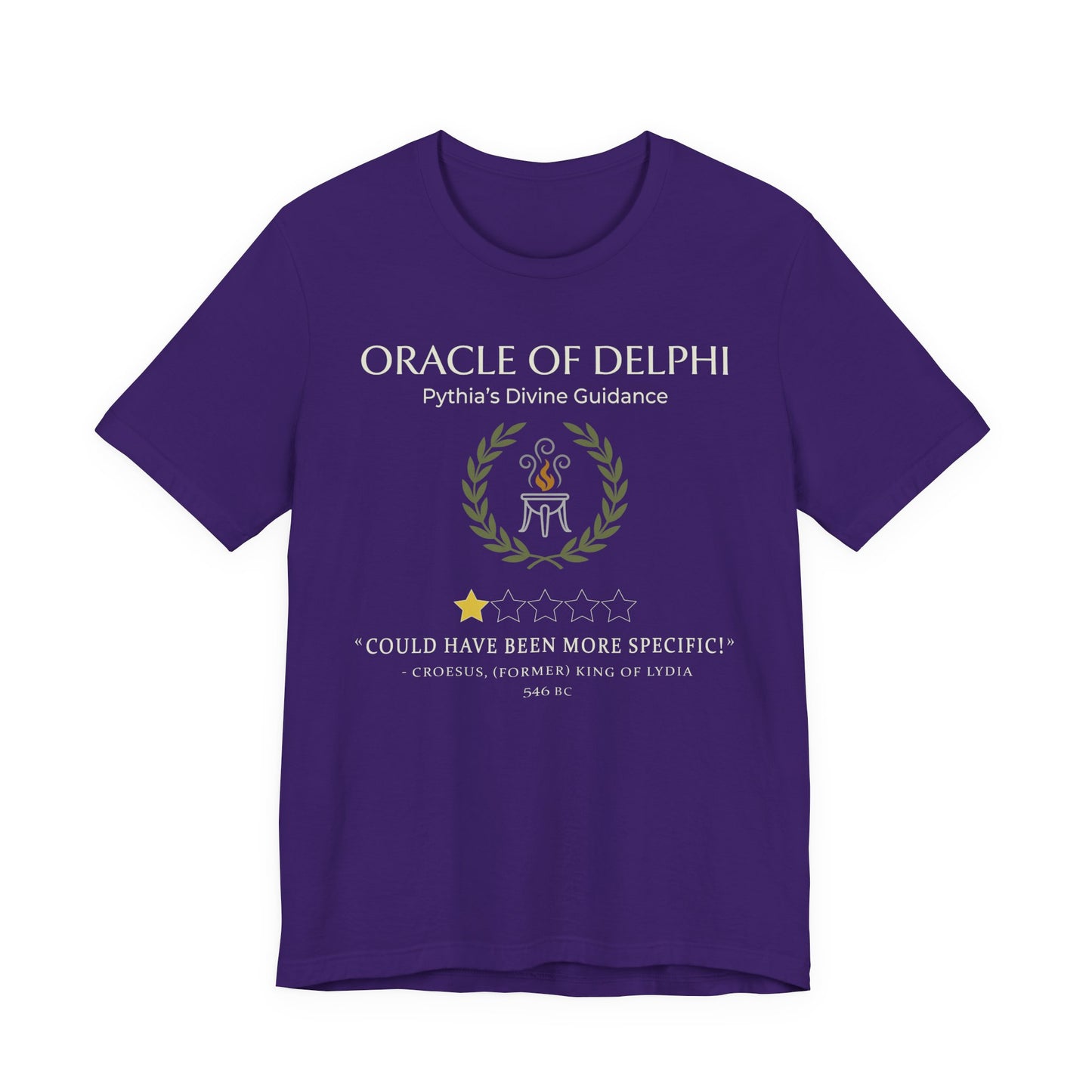 Croesus Oracle of Delphi 1 Star Review T-Shirt