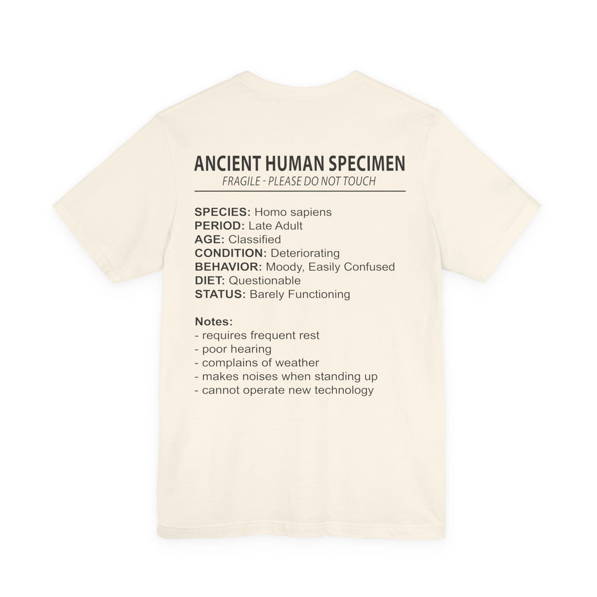 Ancient Human Specimen Double Sided T-Shirt