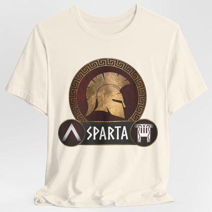 Sparta - Spartan Helmet and Shields T-Shirt