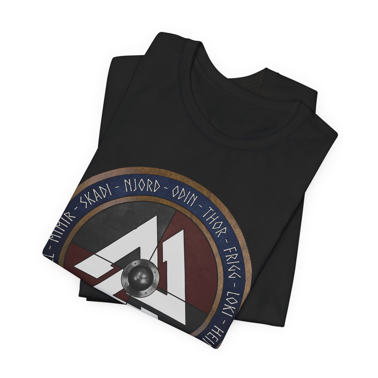 Norse Gods and Goddesses - Viking Shield T-Shirt