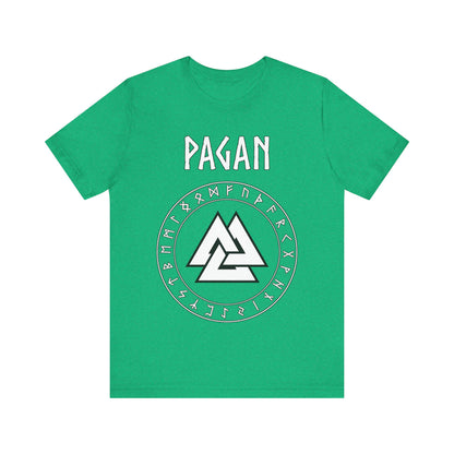 Pagan Norse Paganism Valknut with Runes T-Shirt