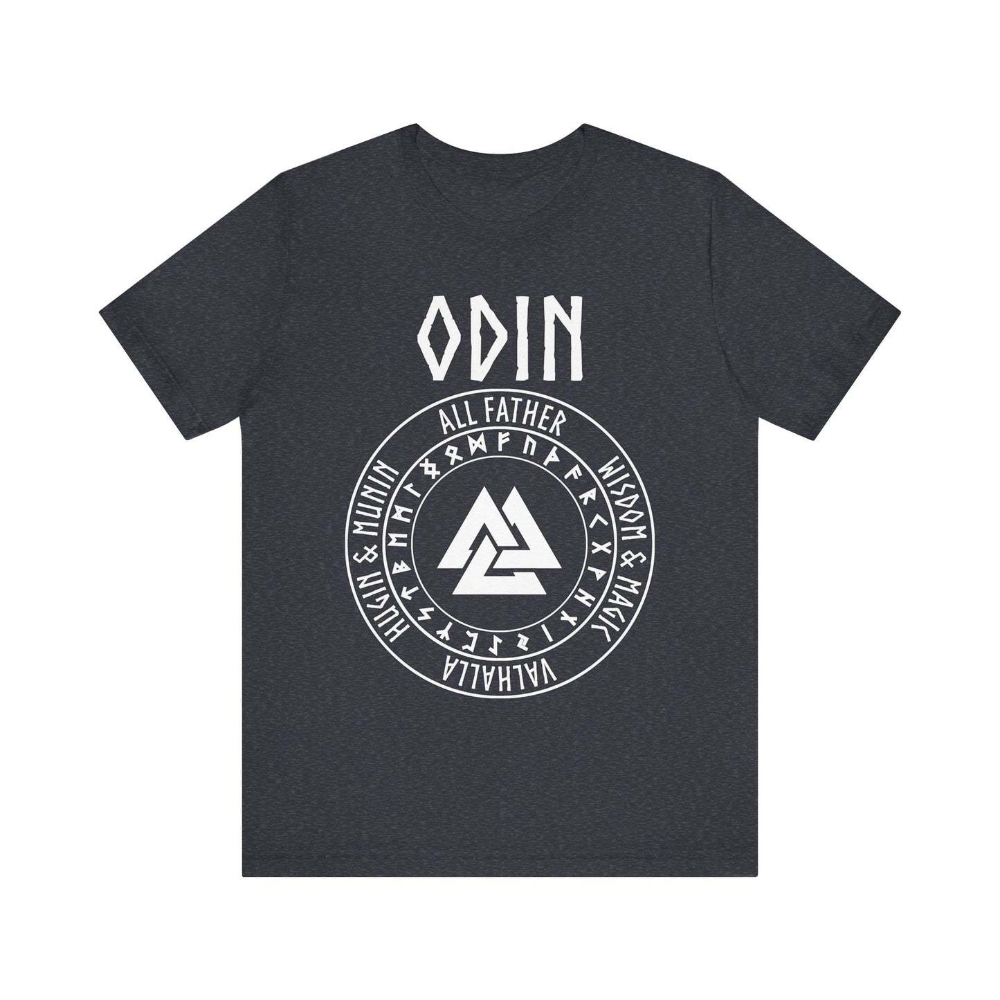 Odin Norse God with Futhark Runes T-shirt