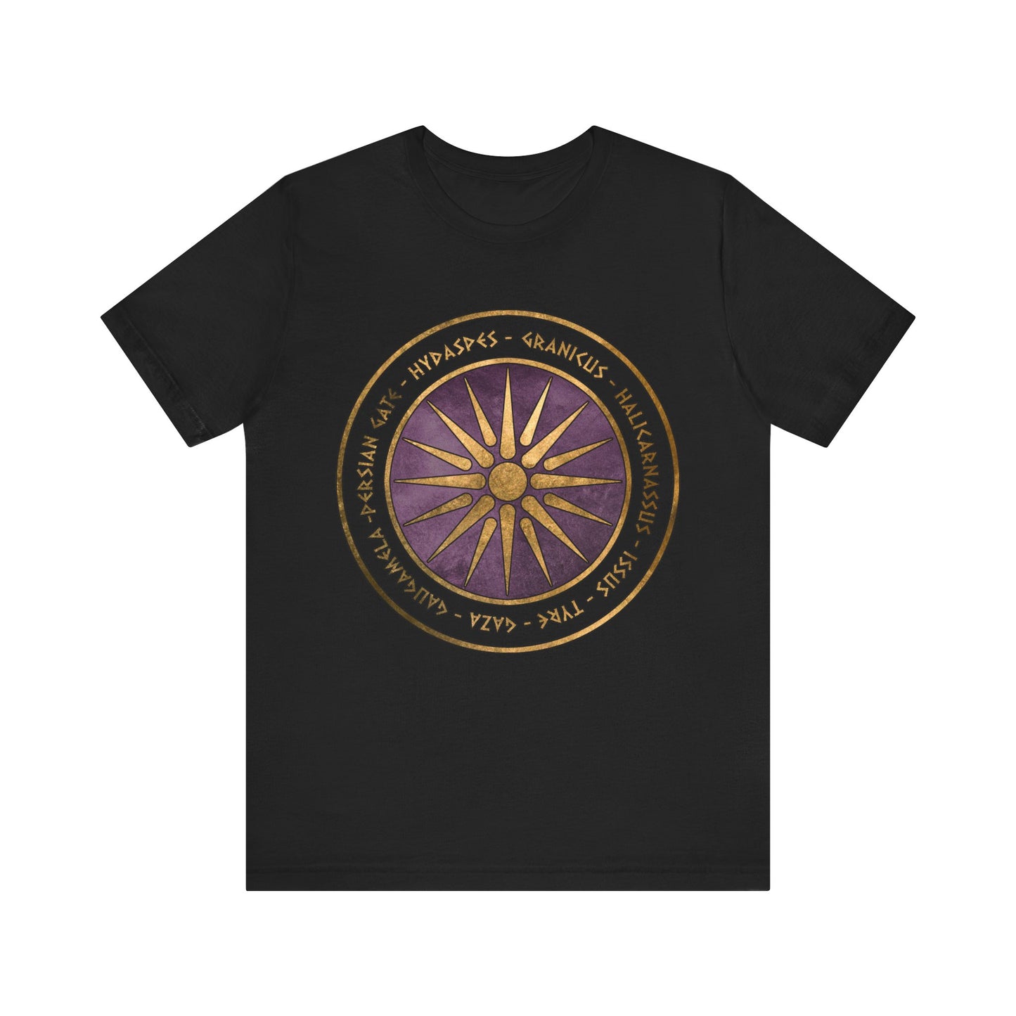 Alexander the Great Battles Macedonian Shield T-shirt