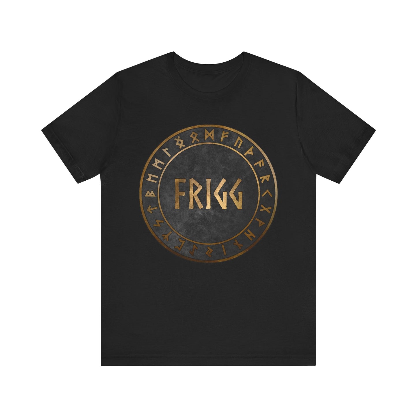 Frigg Norse Goddess with Viking Runes T-Shirt