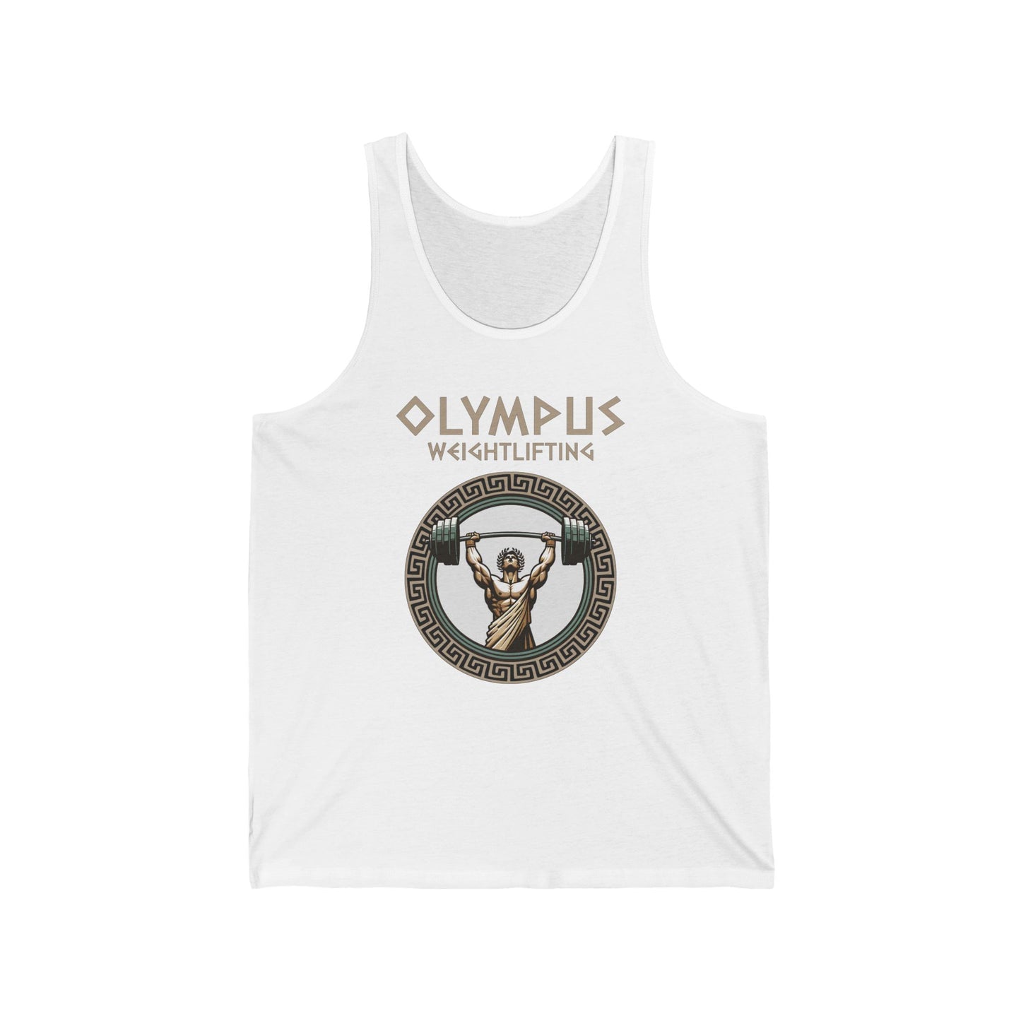 Olympus Weightlifting Tank Top - Strength of the Gods Unisex Jersey Tank Top