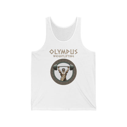 Olympus Weightlifting Tank Top - Strength of the Gods Unisex Jersey Tank Top