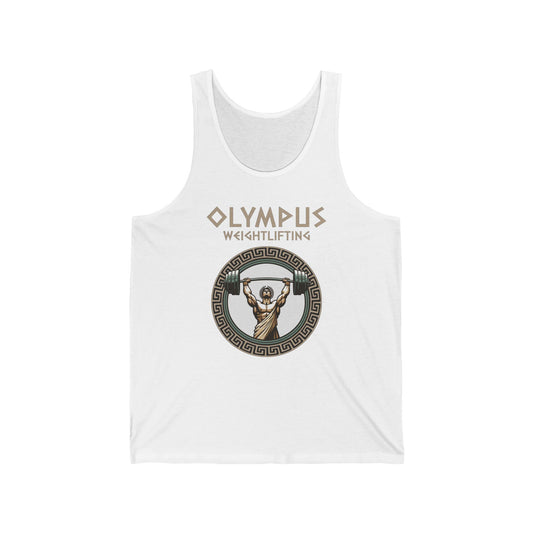 Olympus Weightlifting Tank Top - Strength of the Gods Unisex Jersey Tank Top