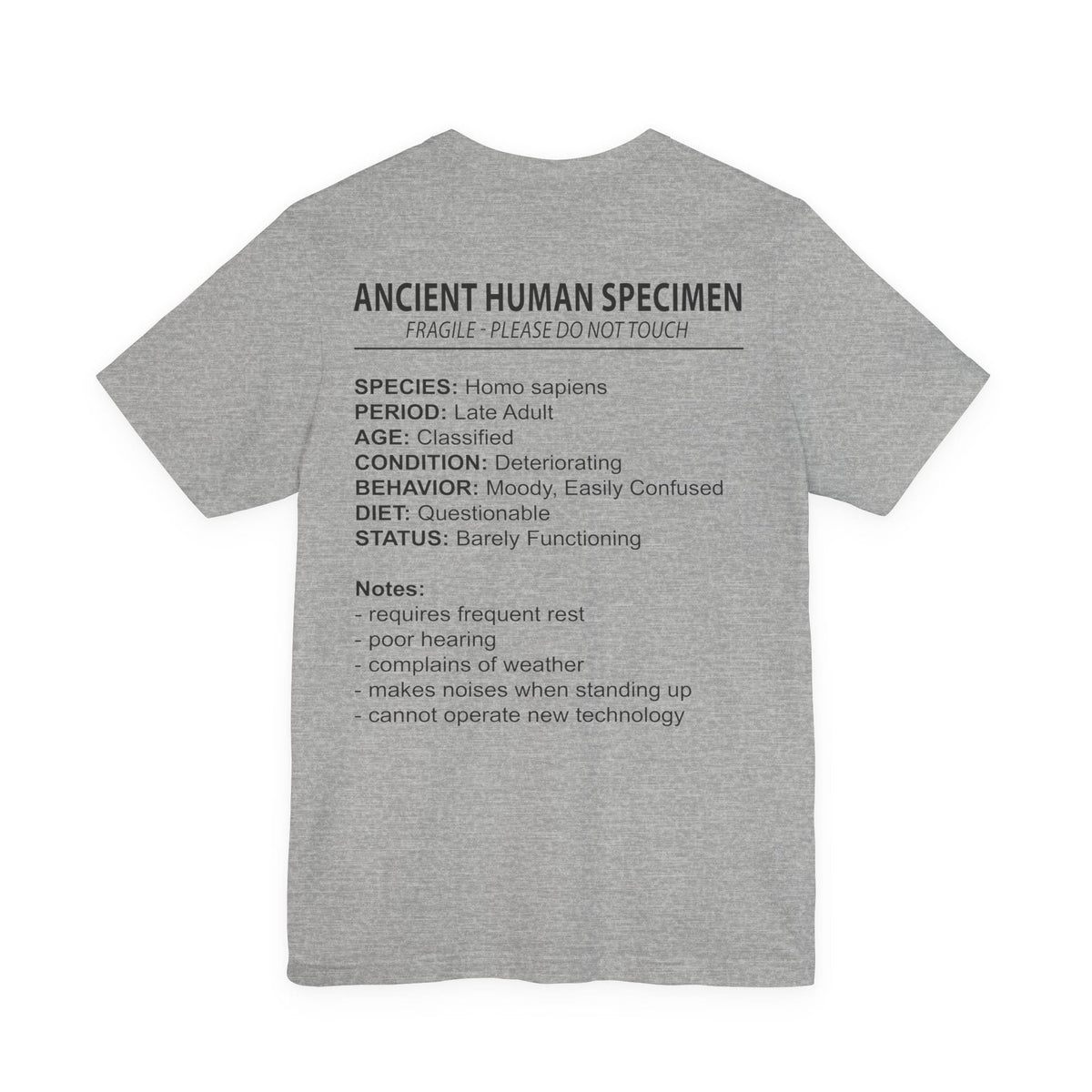 Ancient Human Specimen Double Sided T-Shirt