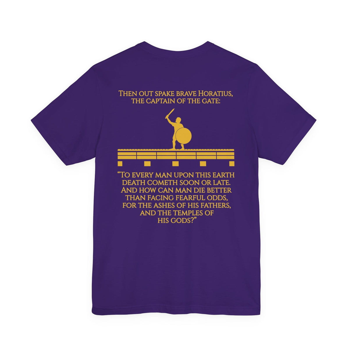 Horatius at the Bridge Double Sided T-Shirt